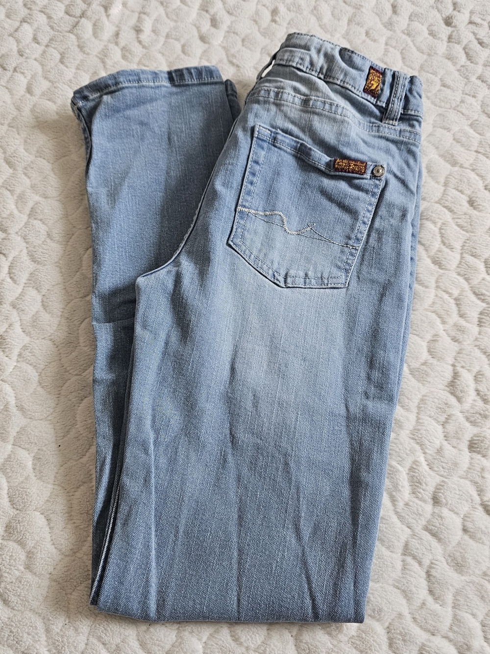Boys 7 For All Mankind Light Wash Blue Denim Jeans 14